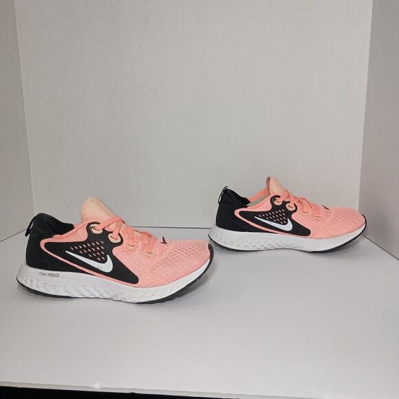 Nike Womens Legend React AA1626-601 Pink Black Running Shoes Sneakers Size 6.5 - Picture 4 of 16